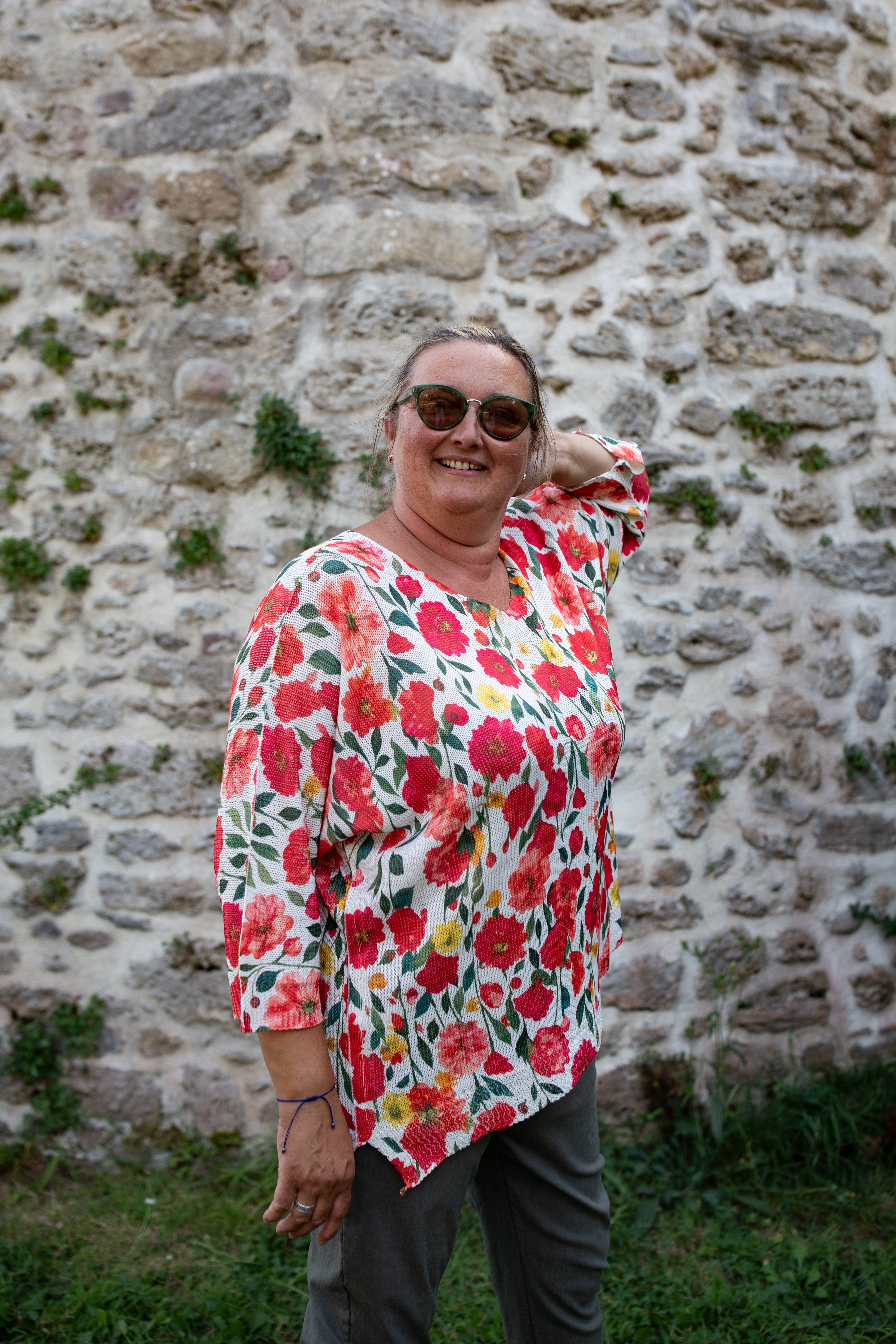 ROSIE FLEURI _ Pull à motifs