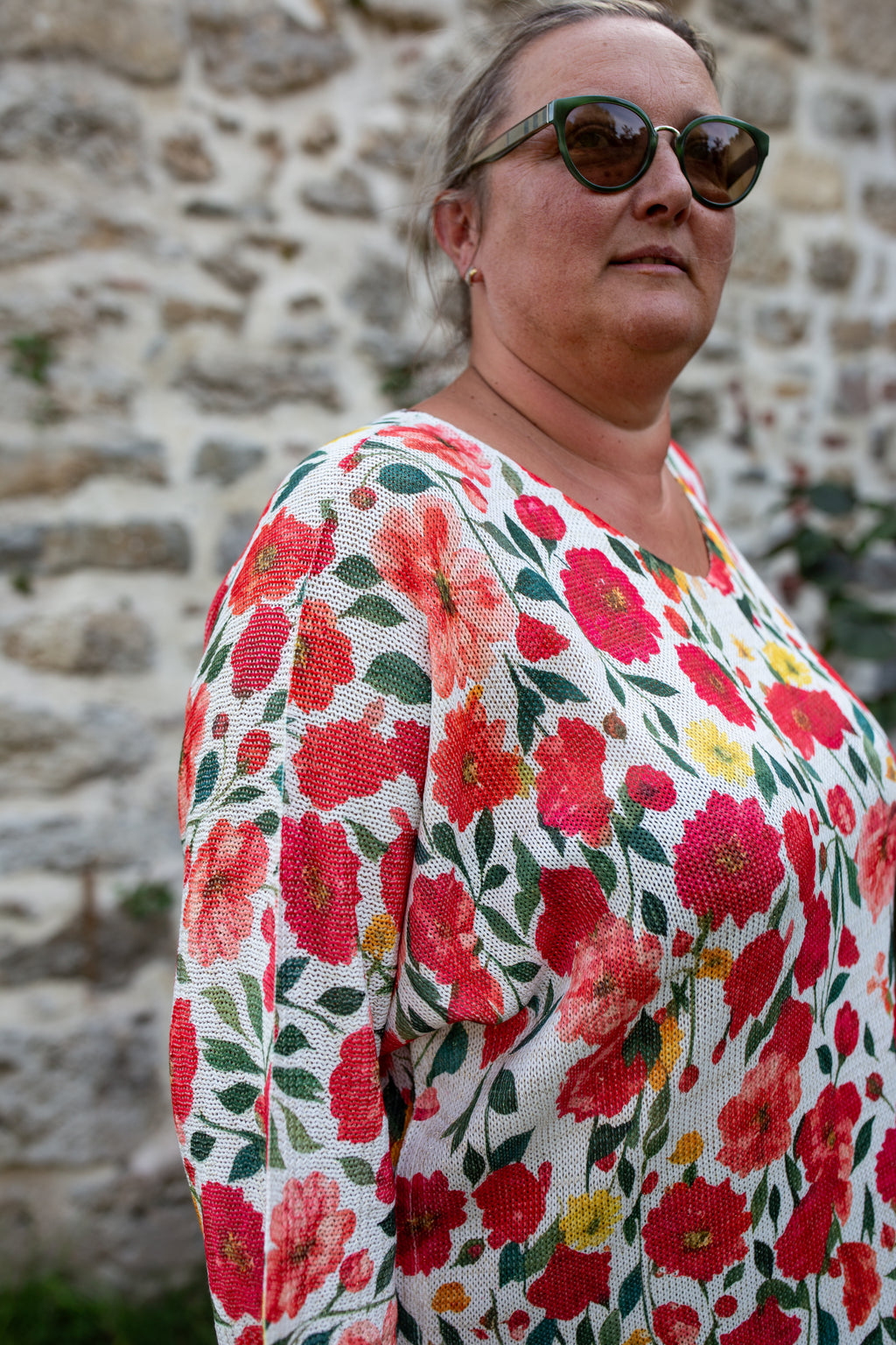 ROSIE FLEURI _ Pull à motifs