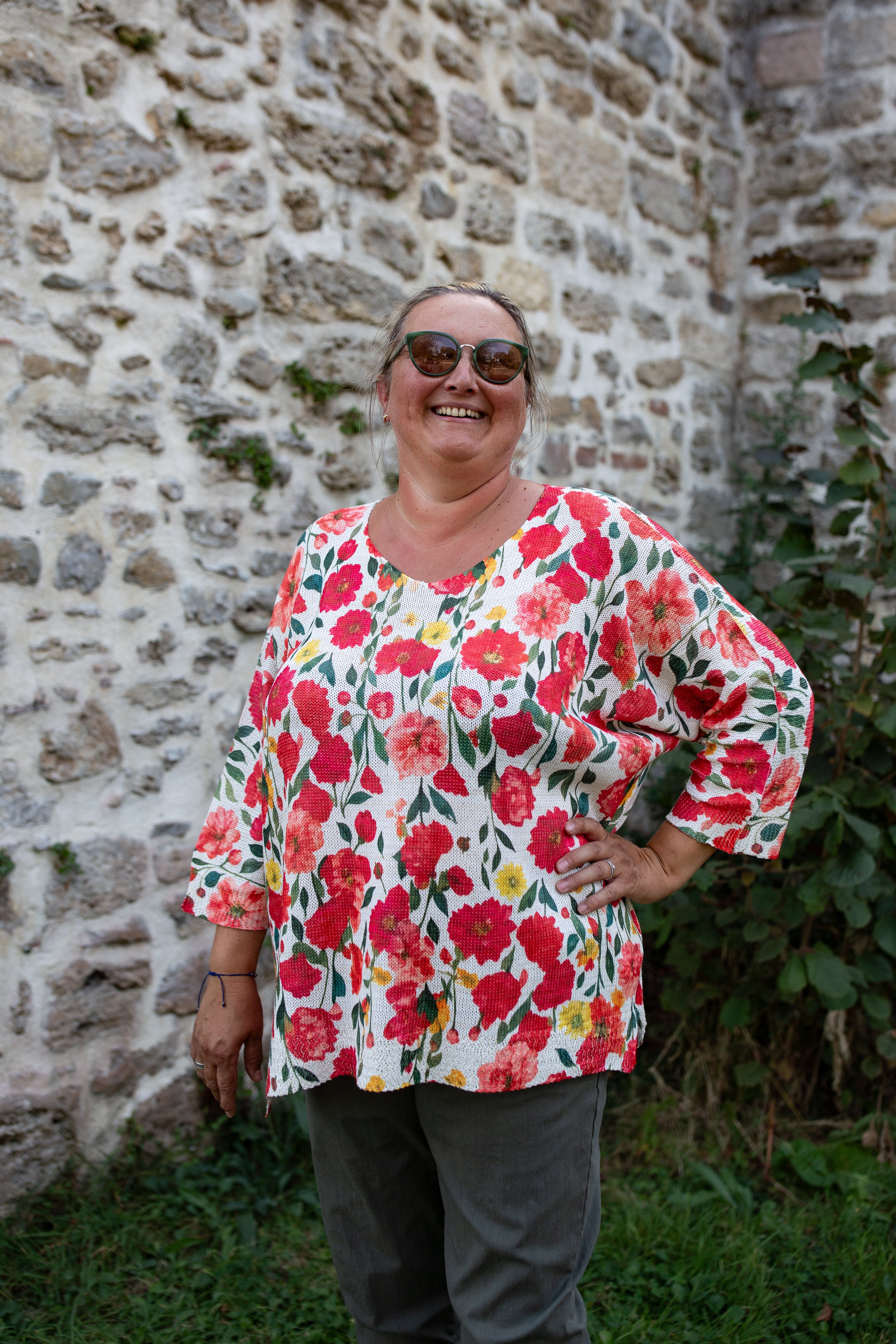ROSIE FLEURI _ Pull à motifs