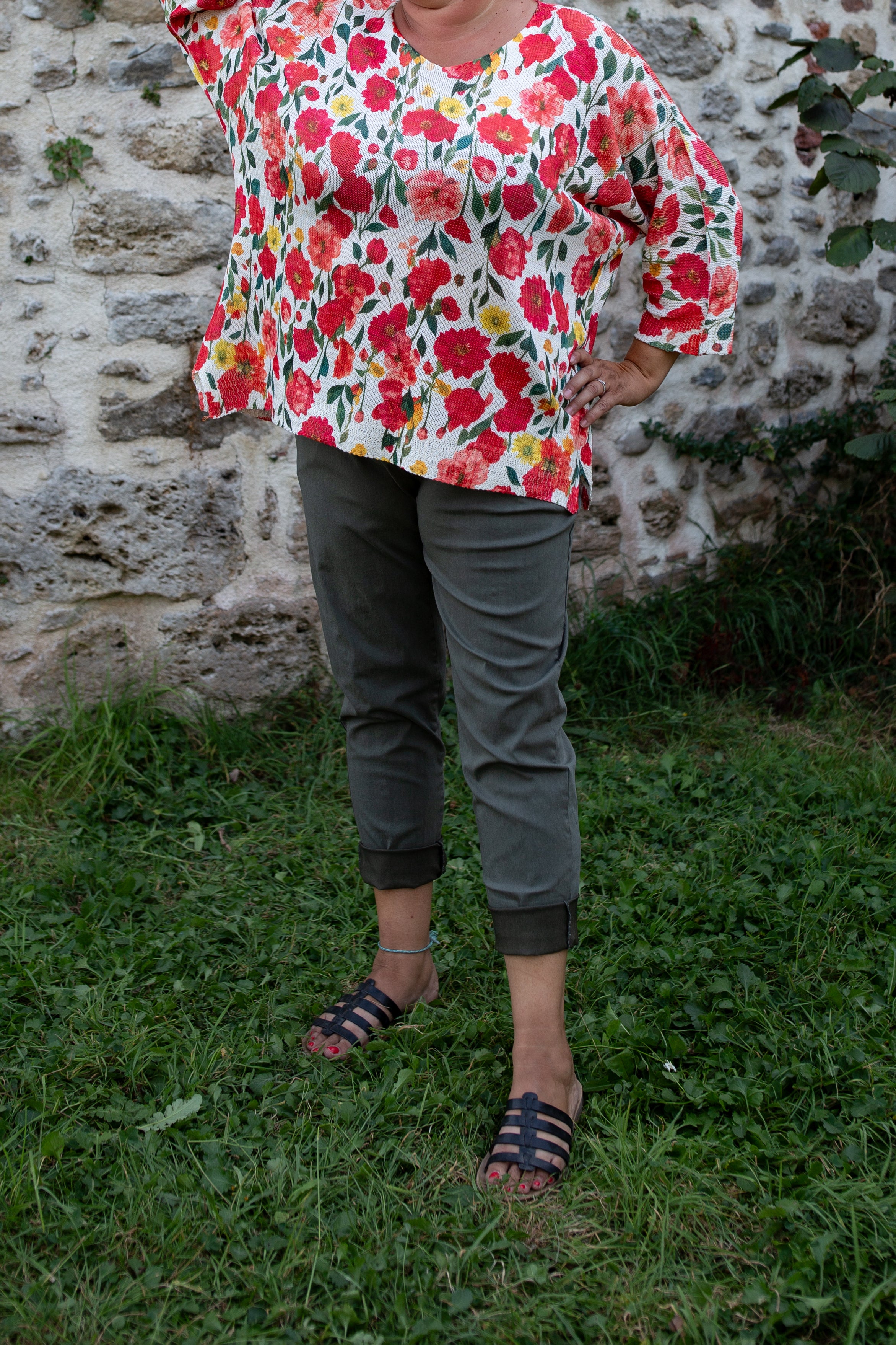 KAKI _ Pantalon confort