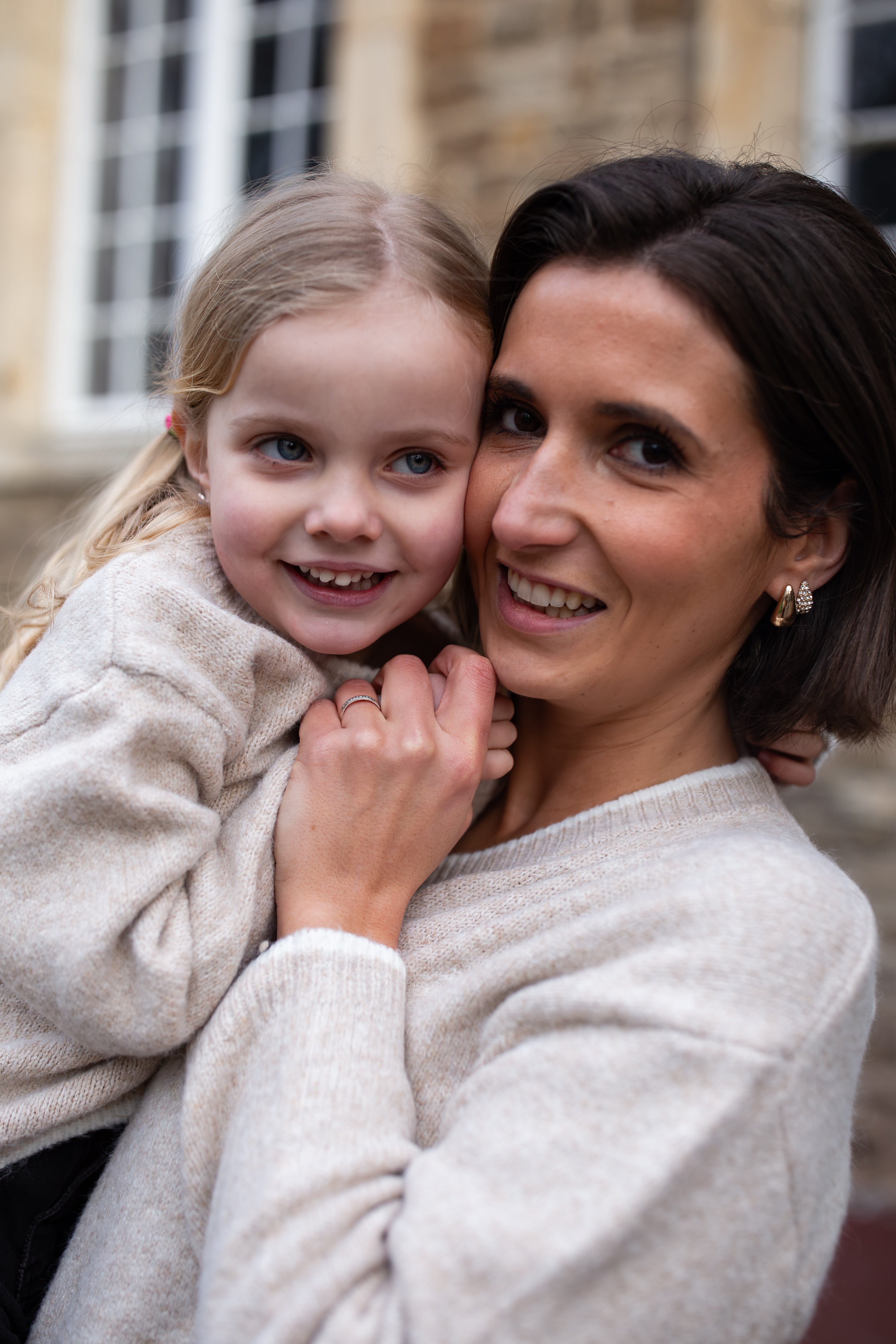 Pull Mini Cœur Tissé Beige