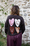 LOVE CHOCOLAT _ Sweat à motif