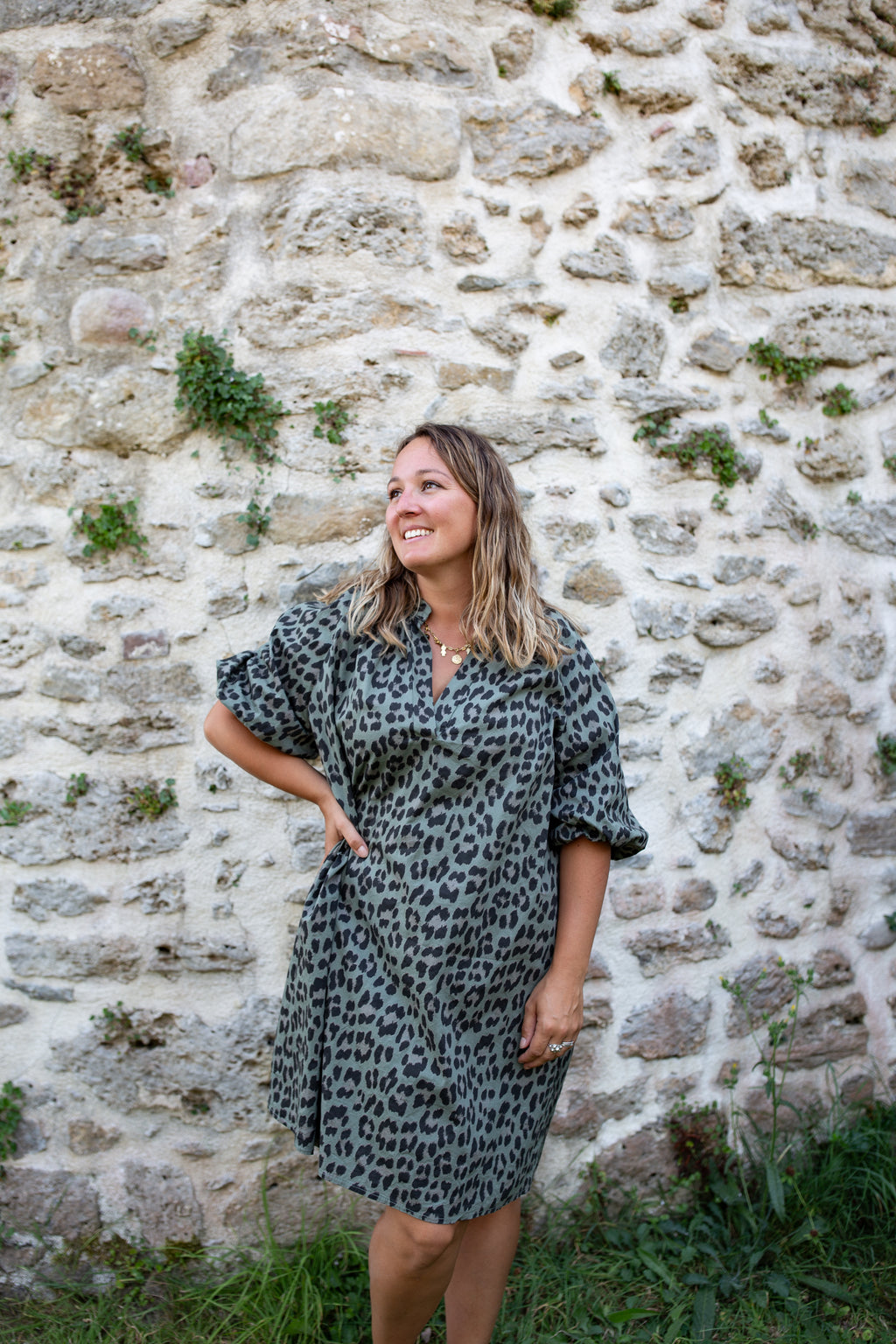 SAUVAGE VERTE _ Robe léopard