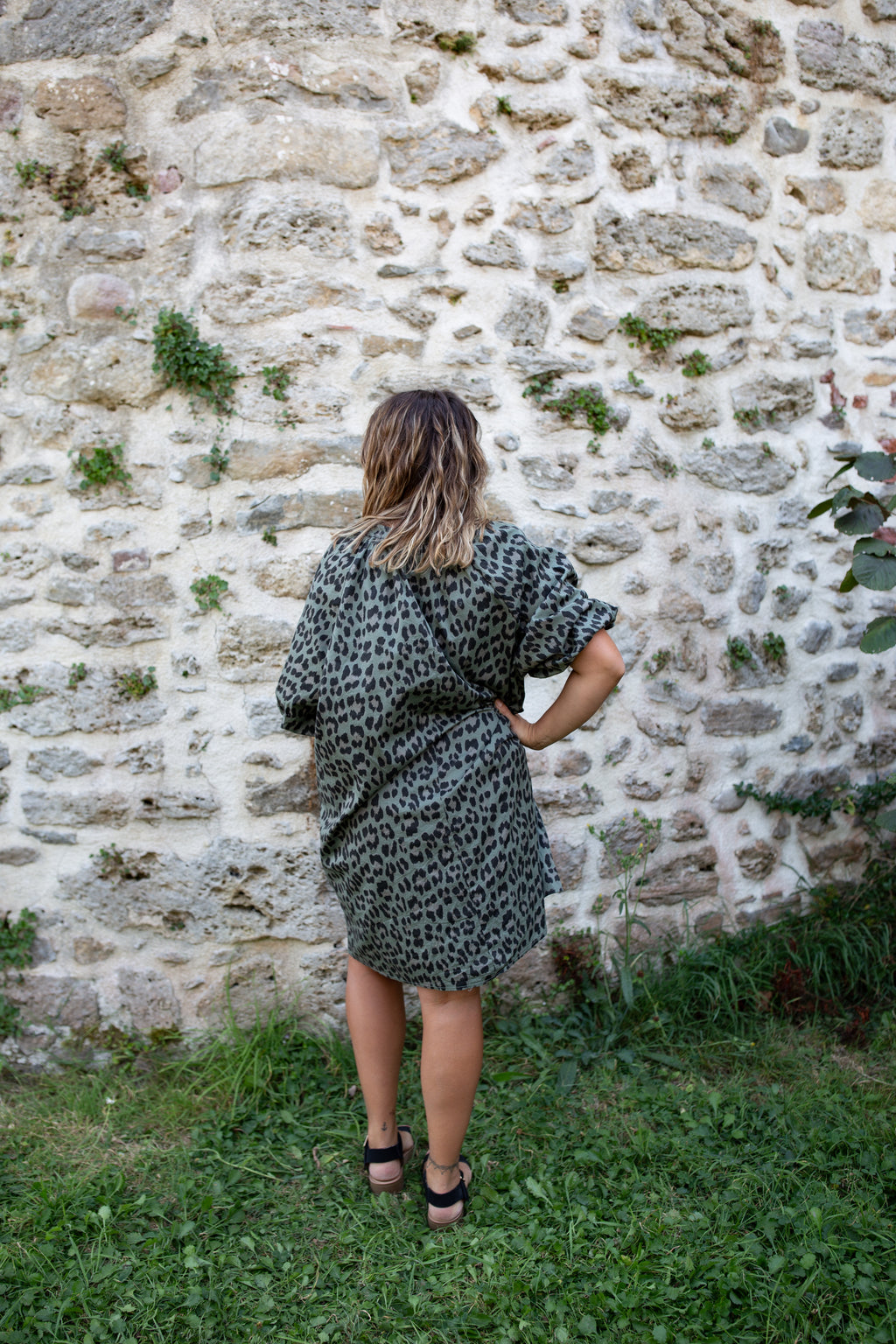 SAUVAGE VERTE _ Robe léopard
