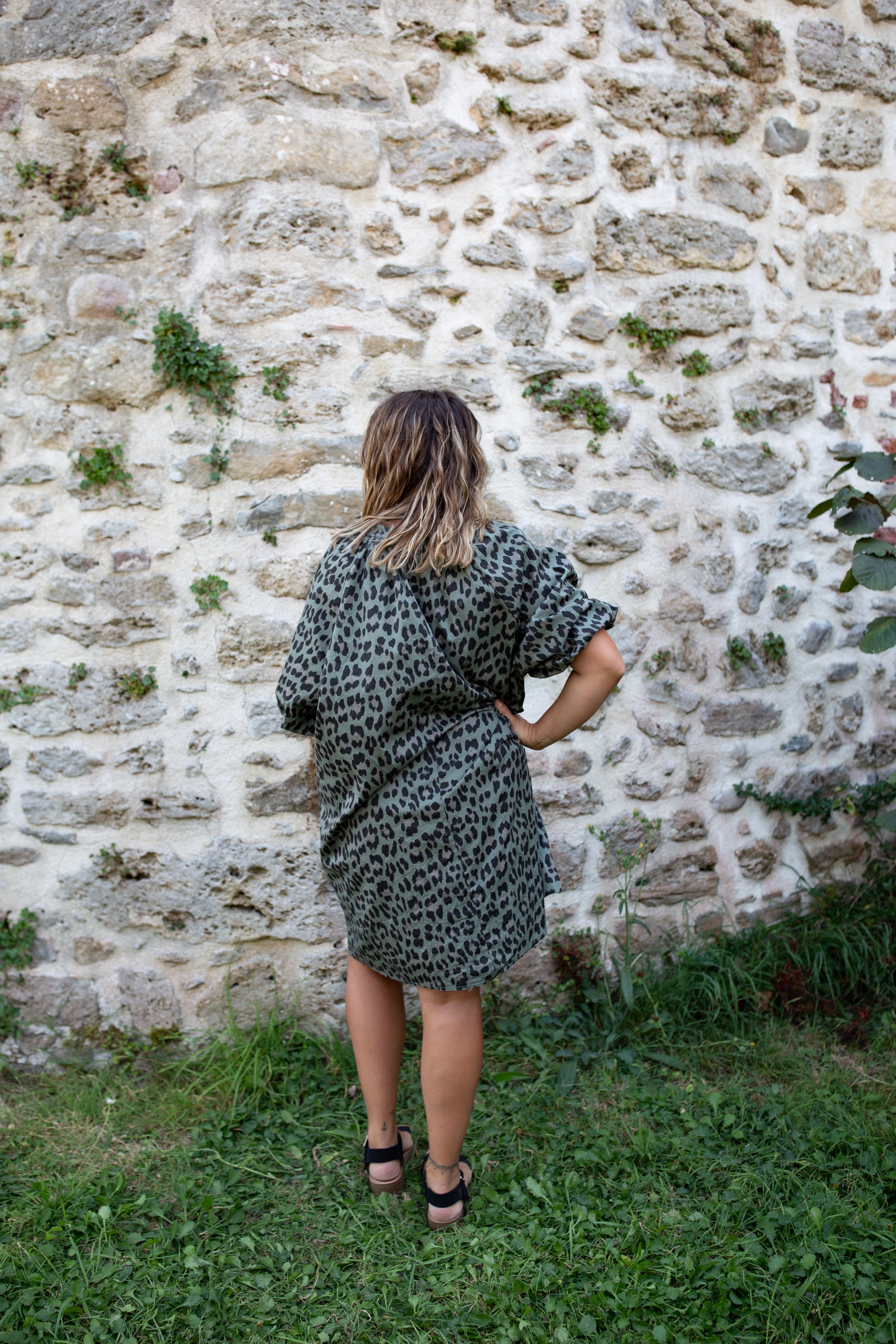SAUVAGE VERTE _ Robe léopard