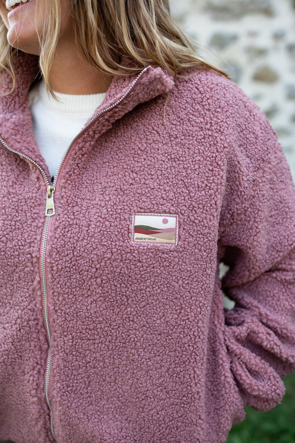 DOUCE ROSE _ Veste polaire