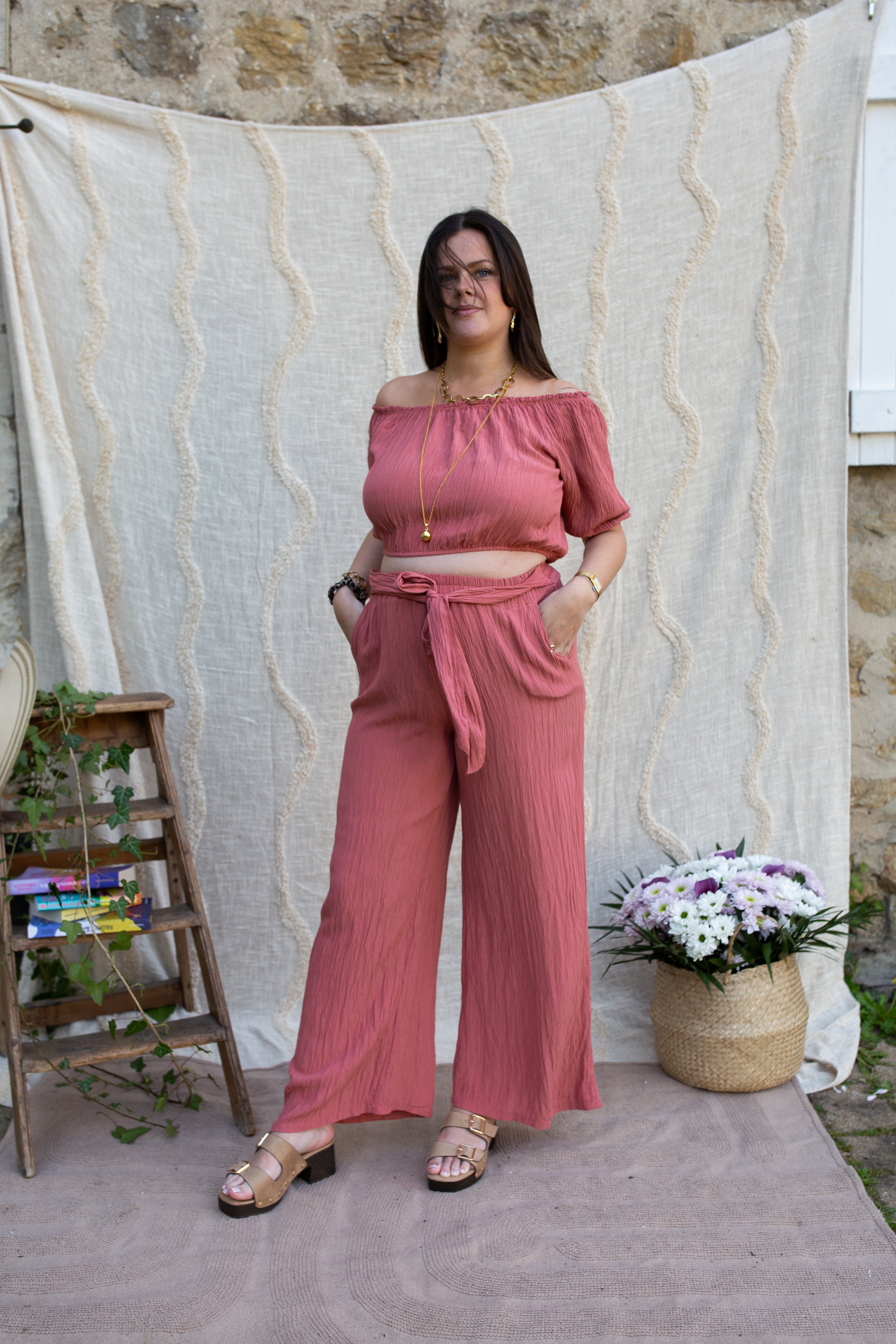 Ensemble Ninon _ Vieux Rose