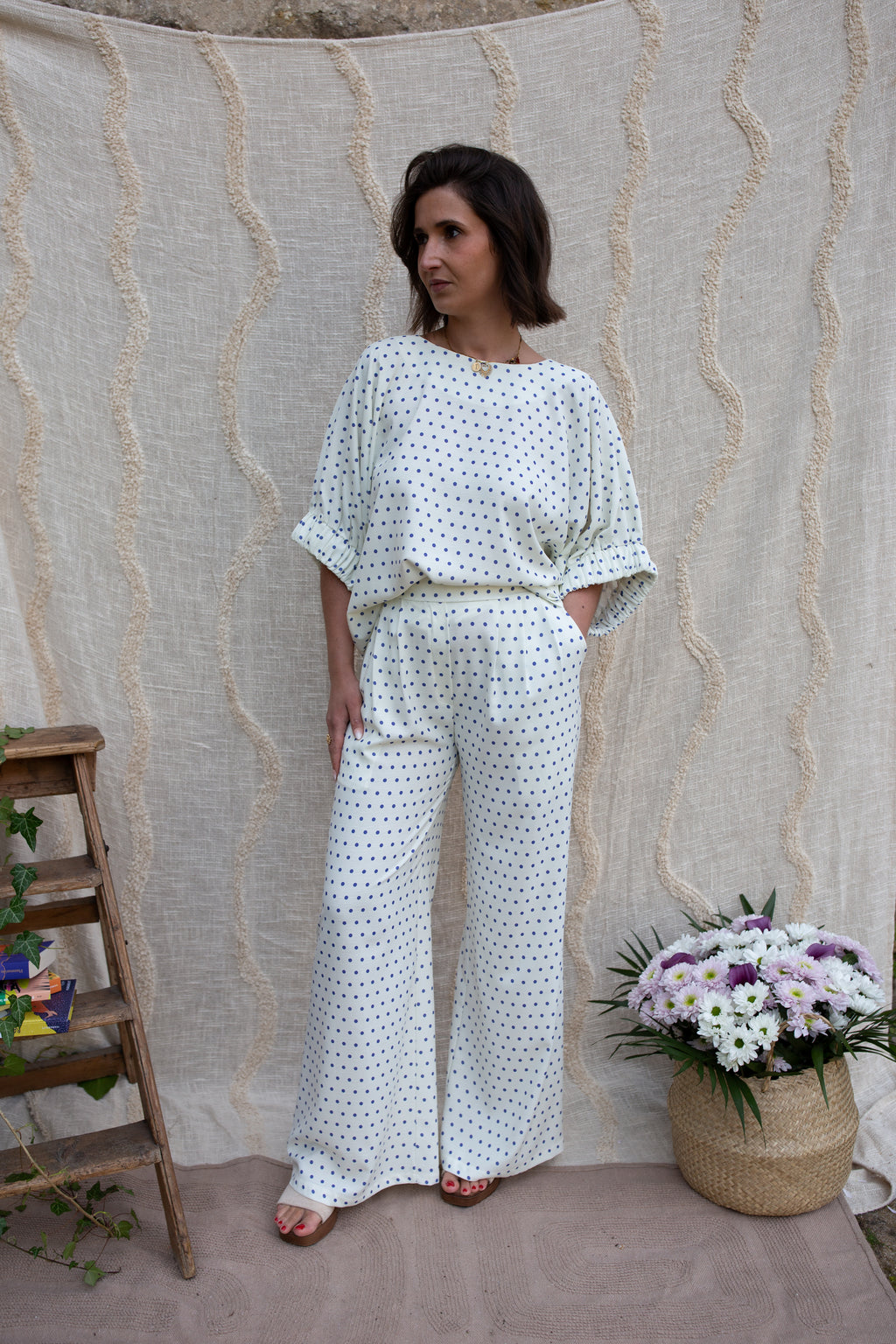 SABRINA _ Pantalon à pois