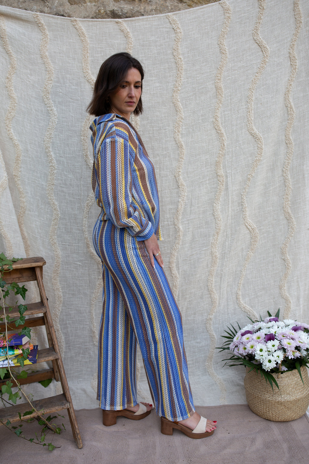 MADRID _ Pantalon Filet Bleu