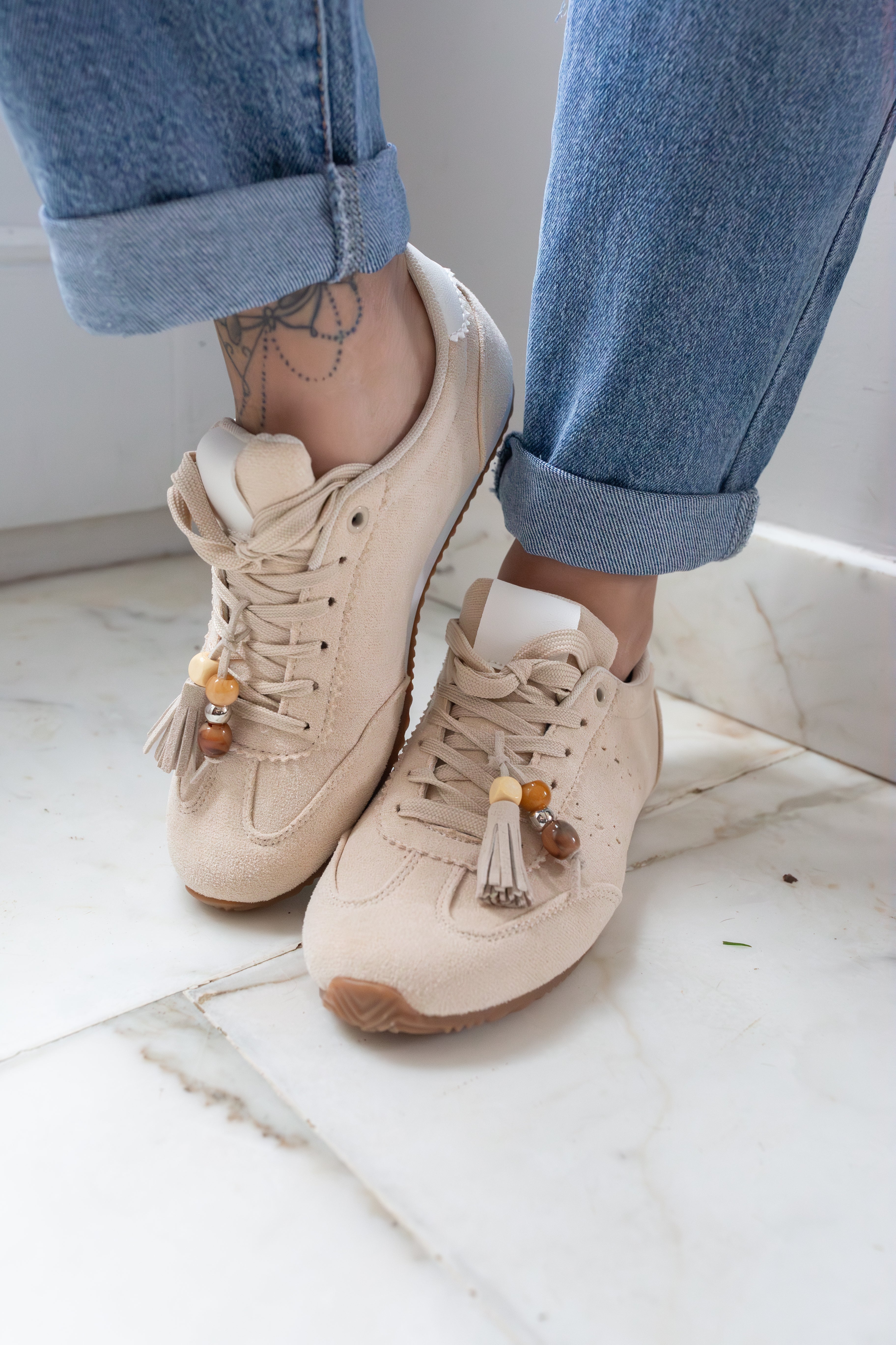 Baskets Alba _ Beige