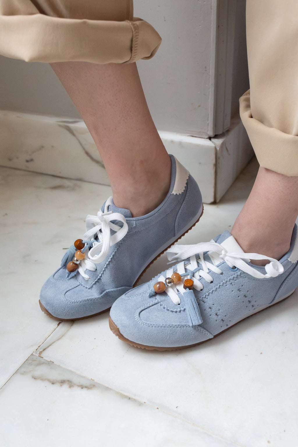 Baskets Alba _ Bleue