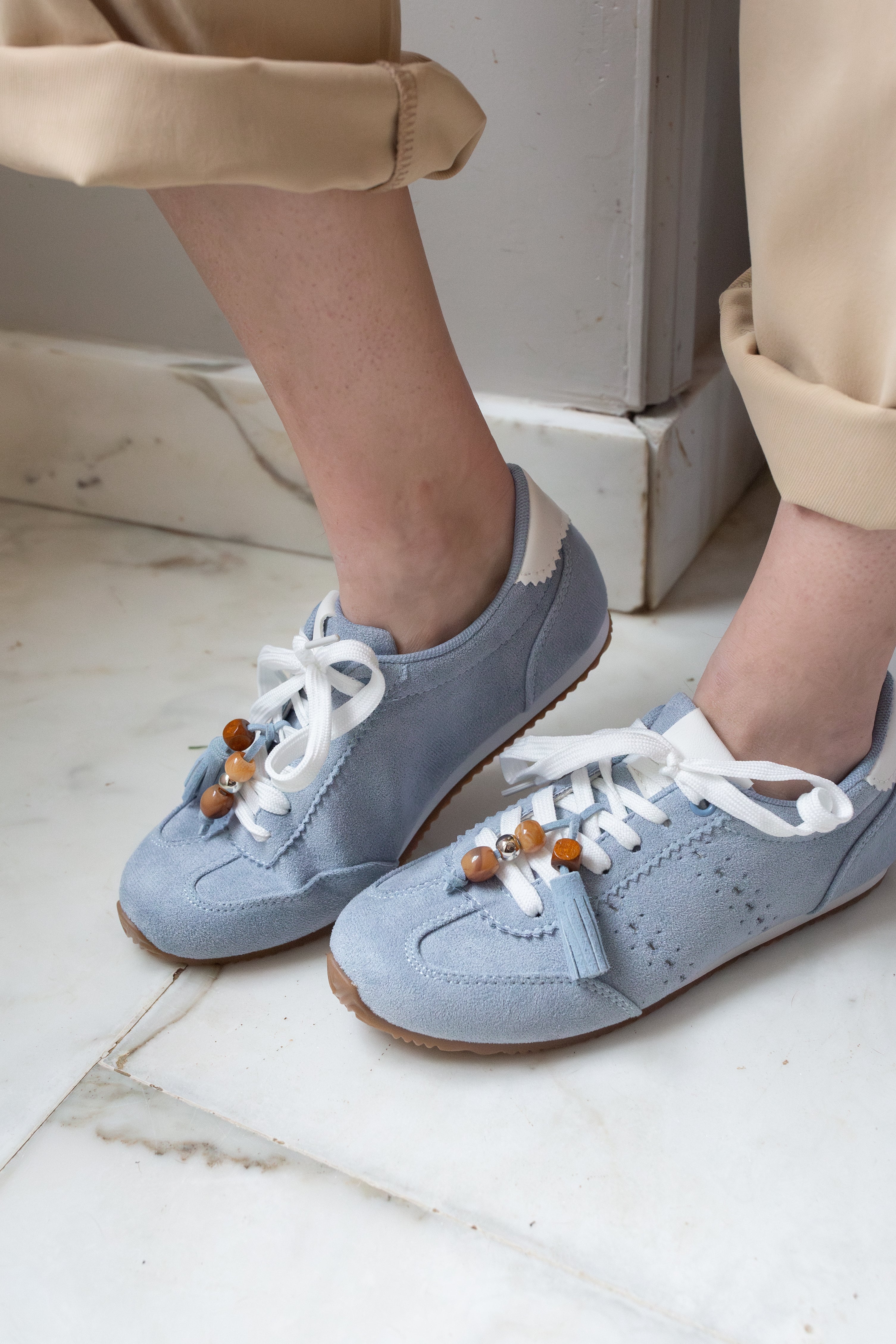 Baskets Alba _ Bleue