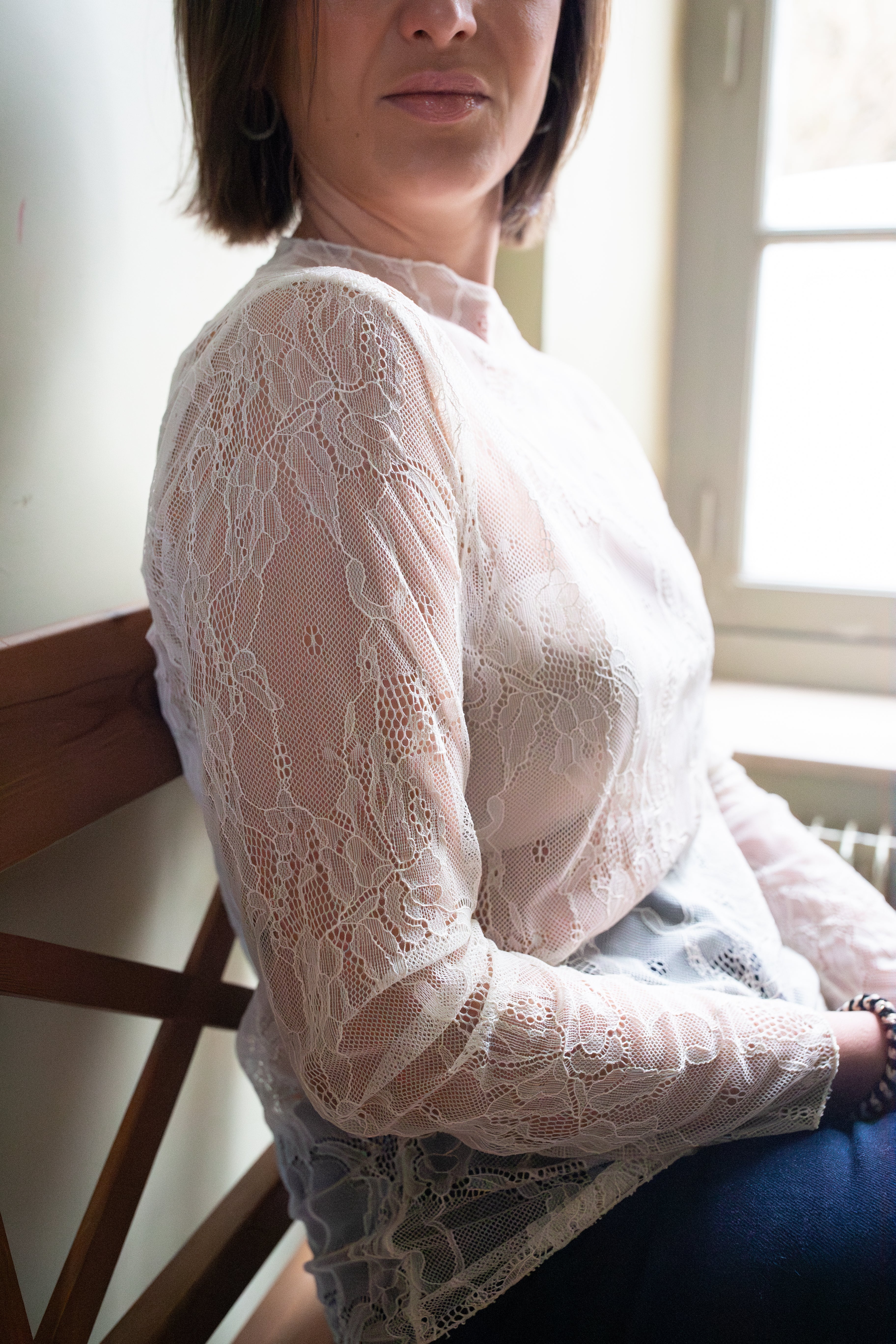Blouse Flora Dentelle _ Écru