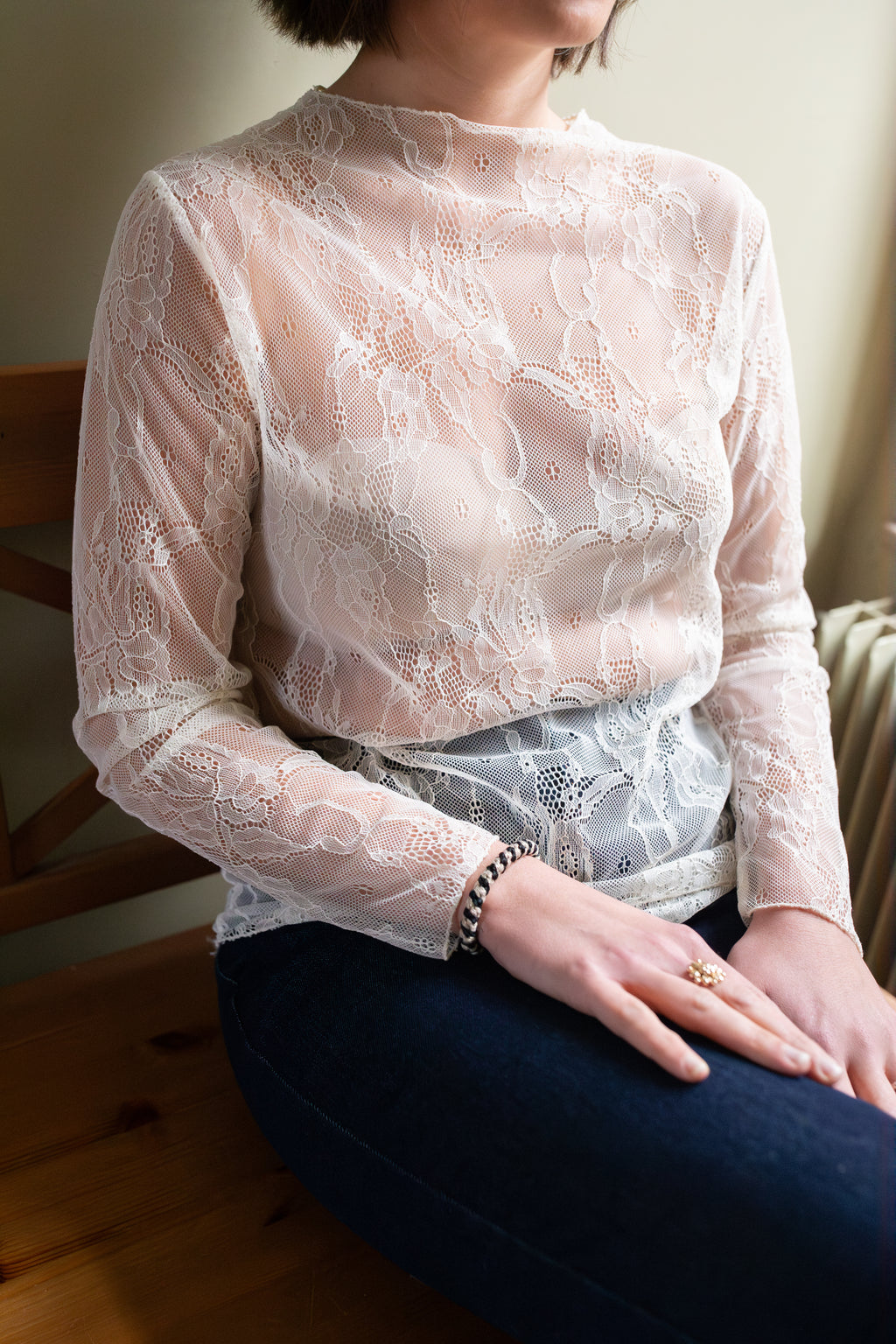 Blouse Flora Dentelle _ Écru