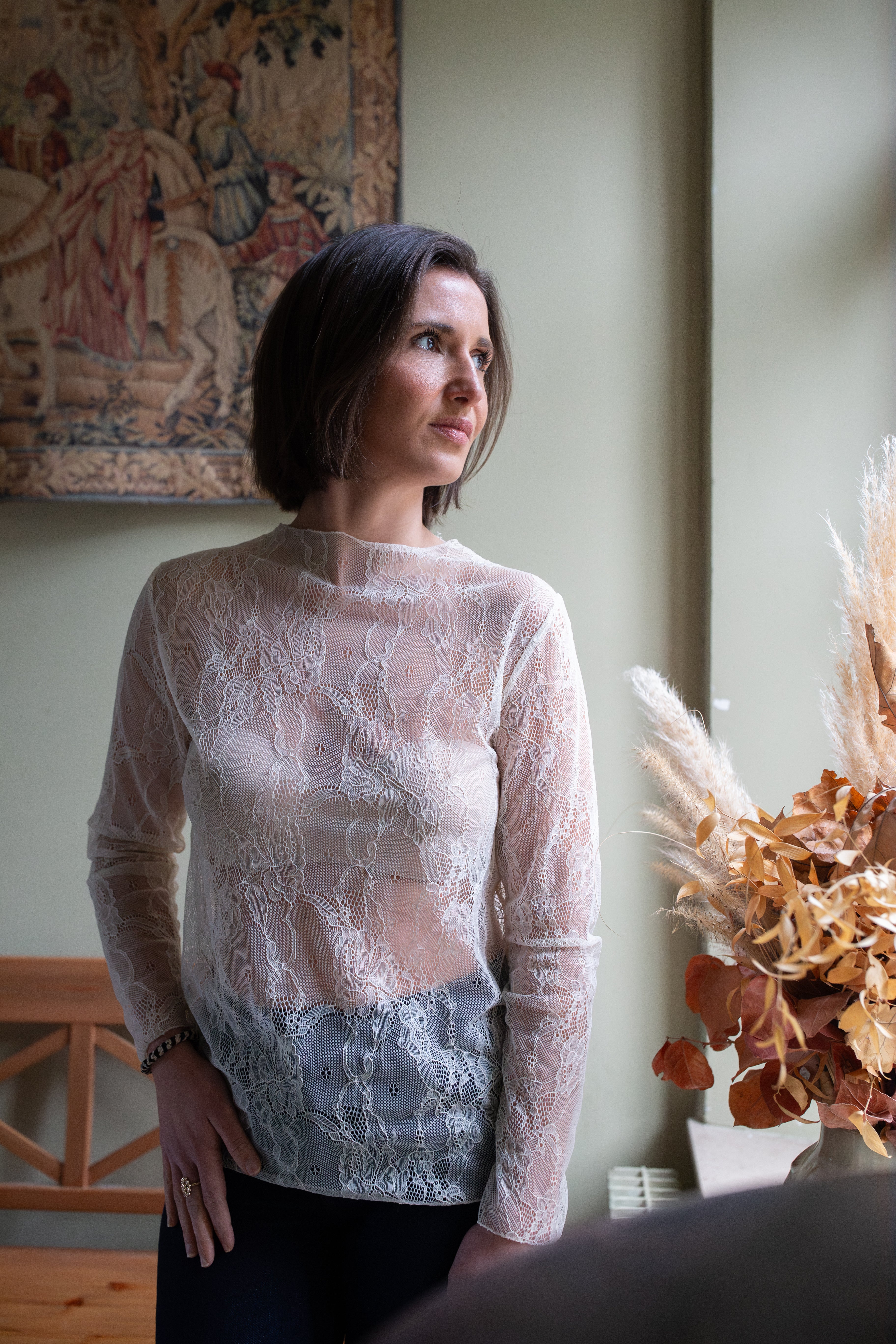 Blouse Flora Dentelle _ Écru