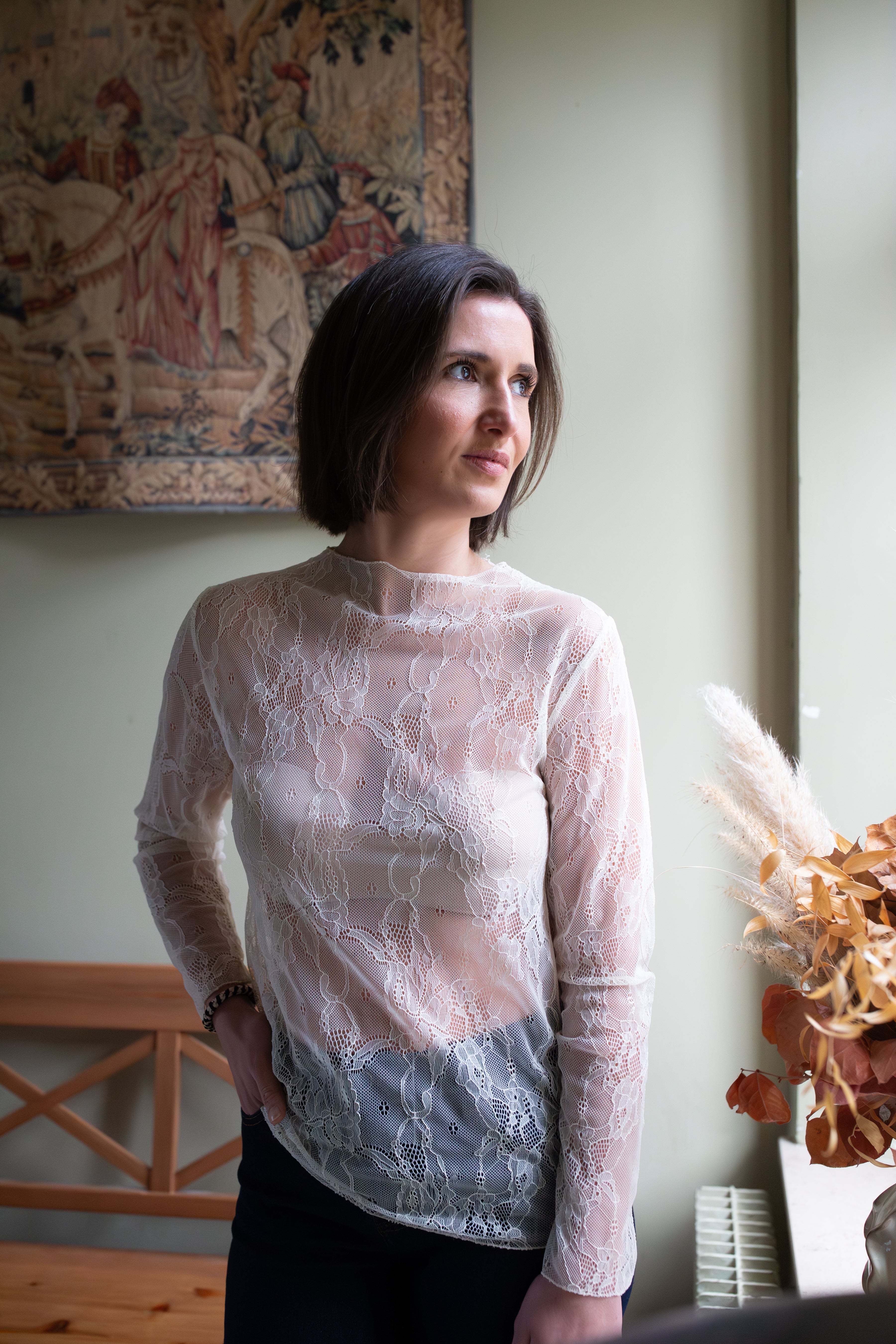 Blouse Flora Dentelle _ Écru