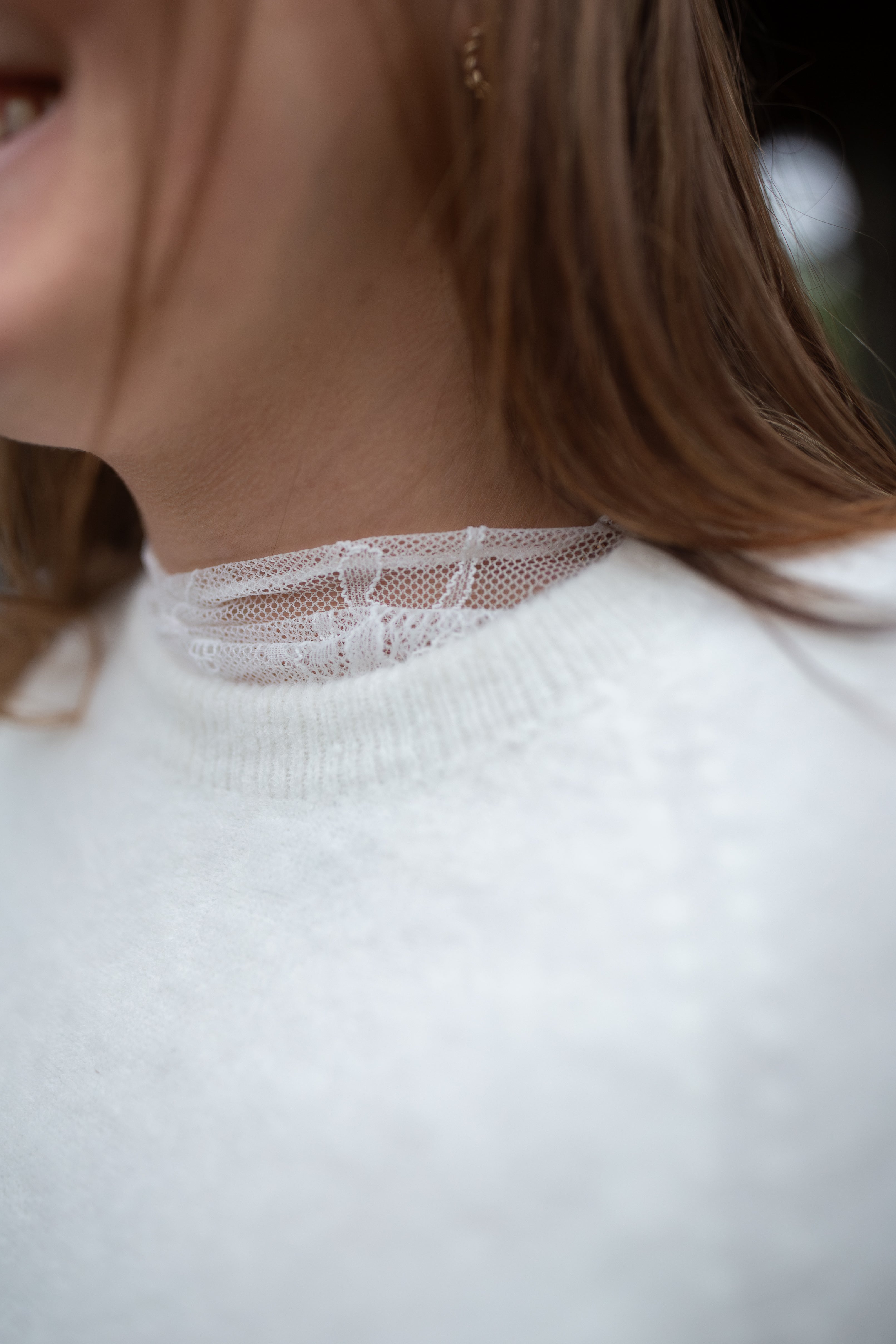 Blouse Flora Dentelle _ Blanche