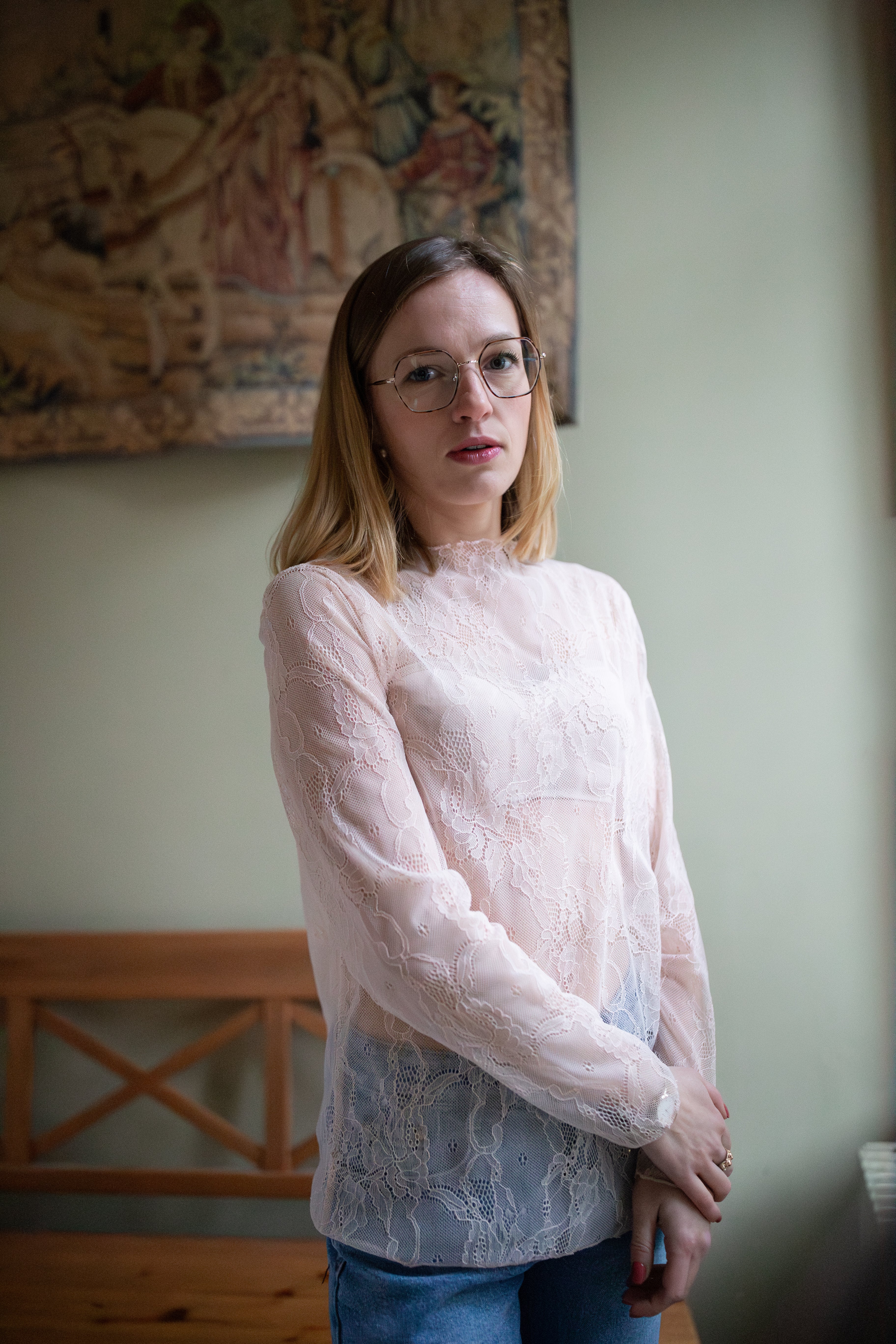 Blouse Flora Dentelle _ Rose